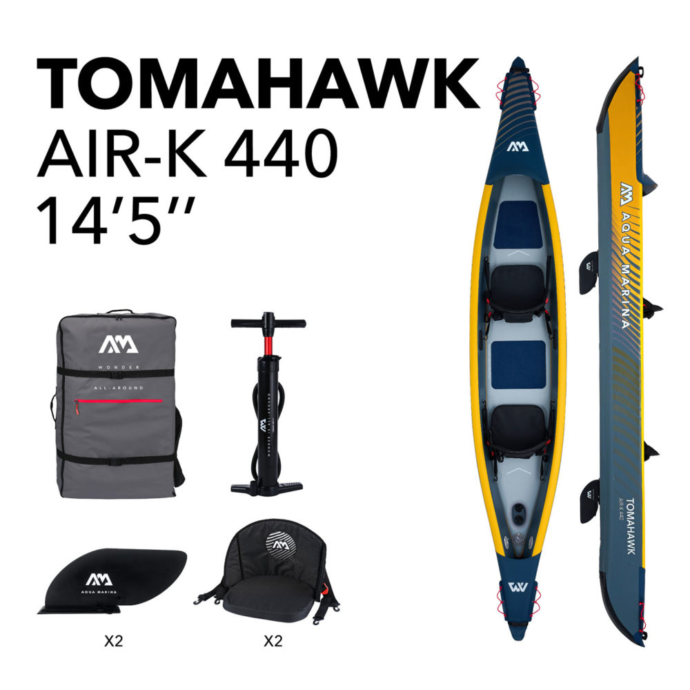 Каяк-надувной-двухместный--Tomahawk-AIR-K-440-NEW-2023_AQUAMARINA_Коллекция_2023_Купить-онлайн