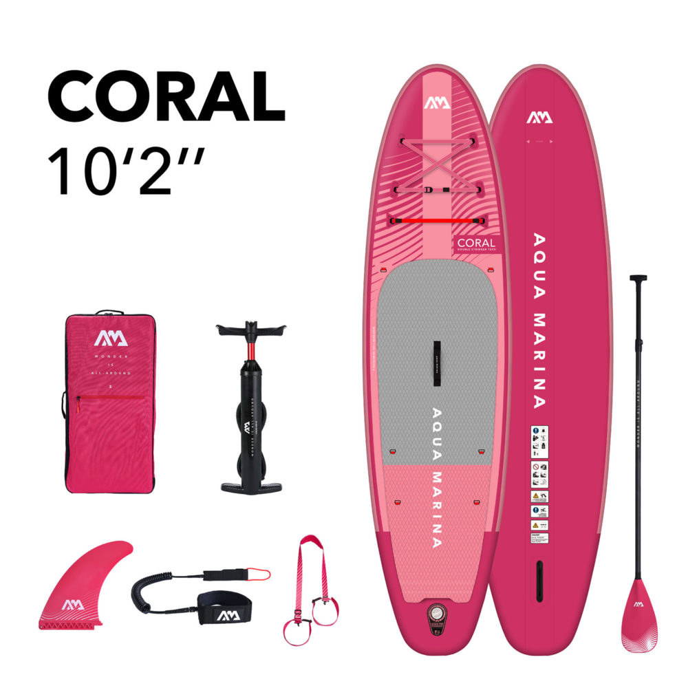 SUP-доска-надувная-с-веслом-Coral-Raspberry_AQUAMARINA_Купить-онлайн